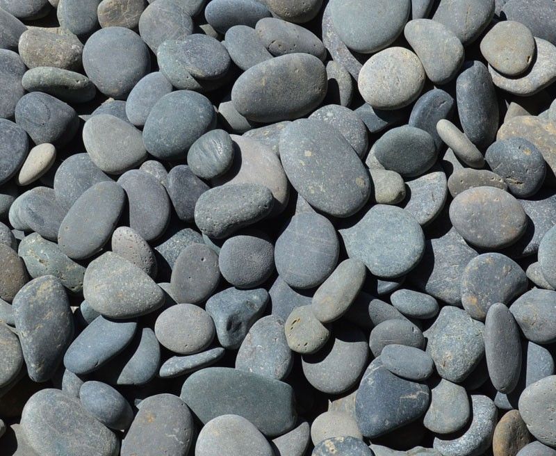 Black Mexican Beach Pebble Decorative stone for decorative rock