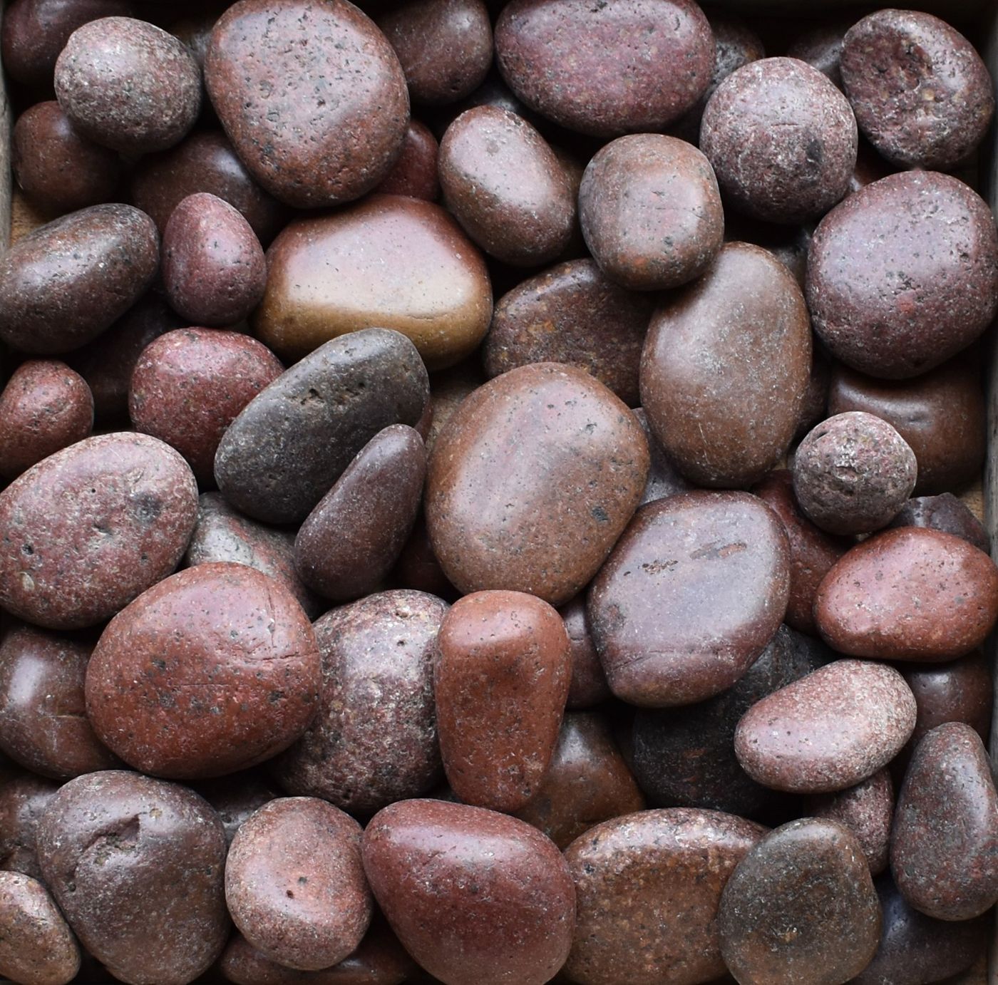 Red Polished Pebbles